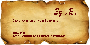 Szekeres Radamesz névjegykártya